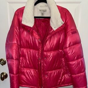 Koolaburra Women's Pink Puffer UGG Jacket Large